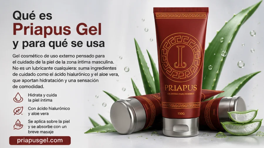 Priapus Gel — gel cosmético de uso externo para el cuidado íntimo masculino